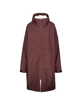 MERU | Damen Wintermantel Aalborg Loos Packable Hoodie | braun